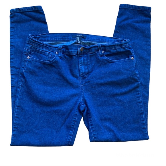 Forever 21 Skinny Dark Wash Stretchy Jeans - Picture 2 of 5